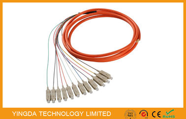 شراء المتعدد MM SC / الألياف البصرية PC الضفيرة البسيط حزمة Fanout 850NM التصنيع عبر الإنترنت