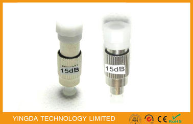 شراء اختبار المعدات ذكر لأنثى FC / الألياف البصرية المخفف الكمبيوتر 15DB 1310NM 1550nm التصنيع عبر الإنترنت
