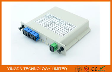 شراء الألياف البصرية PLC EPON الفاصل 1X4 في LGX بالغرف، G657A1، G652D كورنينج الألياف SMF-28E التصنيع عبر الإنترنت