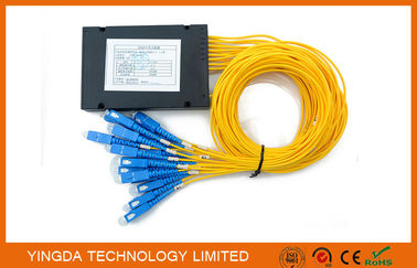 شراء ارتفاع الاستقرار FTTH الصغيرة السلبي الألياف البصرية PLC الفاصل 1X16 SC SM 2.0MM التصنيع عبر الإنترنت