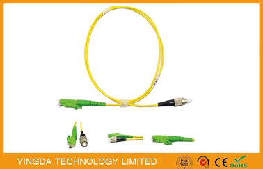 شراء E2000 / APC - FC / UPC SM SX 3.0MM 3M الألياف البصرية التصحيح الحبل الأصفر LSZH التصنيع عبر الإنترنت