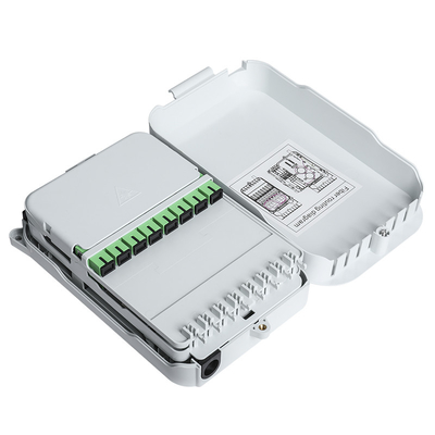 شراء صندوق إنهاء كابل الألياف البصرية البلاستيكي 16 منفذًا متوسط ​​المدى IP55 FTTH مثبت على الحائط الداخلي التصنيع عبر الإنترنت