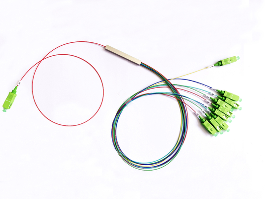 شراء أنبوب فولاذي NAP Fiber Optical Splitter G657A1 1x9 FTTR PLC Splitter SC APC Connector التصنيع عبر الإنترنت