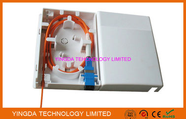 1 ميناء FTTH صندوق داخلي جدار تركيب الألياف البصرية المقيم توزيع صندوق غطاء حماية