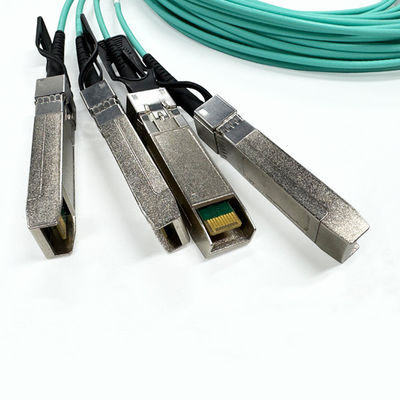 كابل 100G QSFP28 OM3 البصري النشط عالي الجودة AOC الكابل المرسل البصري المستخدم للشبكة