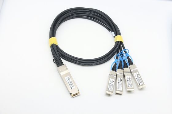 100G QSFP28 إلى 4x25G SFP28 DAC كابل Twinax مادة نحاسية متصلة مباشرة متوافقة مع Cisco