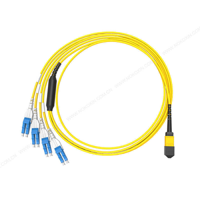 8 Cores MPO Multimode Elite Breakout Cable Female To LC Duplex MTP MPO Patch Cord For 4G/WiFi/FTTH/3G/GSM/GPRS Network