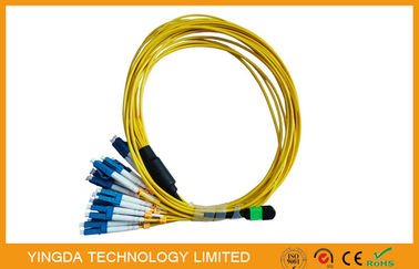 24Cores Multi Fiber Bundle MTP MPO كابل MPO LC فان أوت باتش كابل 2mm